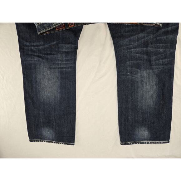 Rock Revival Men’s Sebastian Straight Jeans Sz 42x33 Denim Dark Wash NWT - Picture 11 of 16